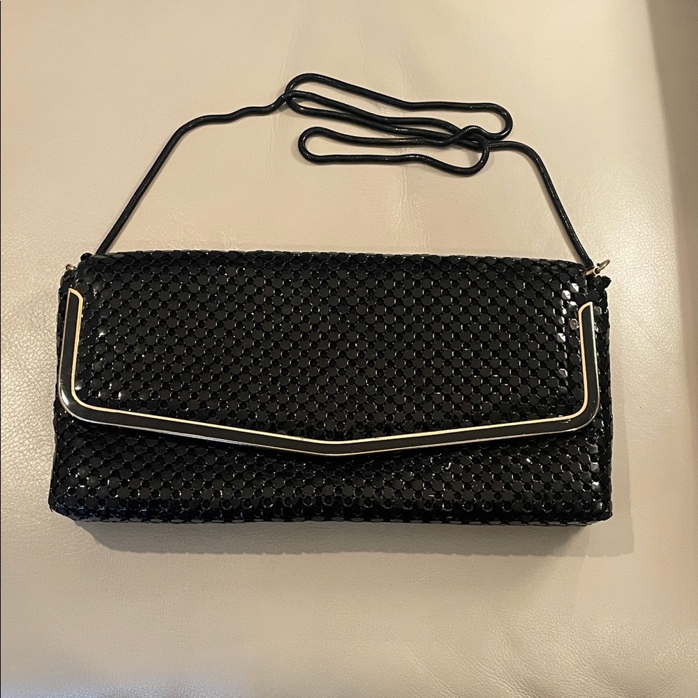 Chic Black and Gold Evening Clutch‎